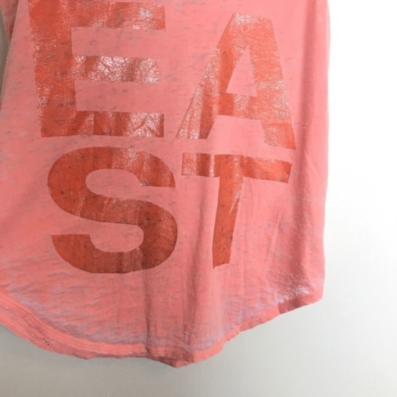 Soulcycle East Pink V Neck Burnout Graphic Tank - Picture 6 of 8
